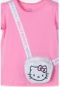 Camiseta De Hello Kitty Manga Corta Rosado Para Niña 2T A 5T 2T de Hello Kitty