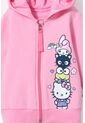 Buzo De Hello Kitty Rosado Con Capucha Para Bebé Niña 6-9 de Hello Kitty