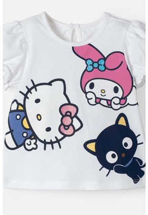 Conjunto De Hello Kitty Con Short Multicolor Para Bebé Niña 12-18