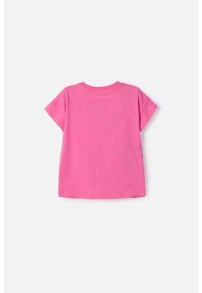 Camiseta De Hello Kitty Manga Corta Rosada Para Niña 2T A 6T 2T