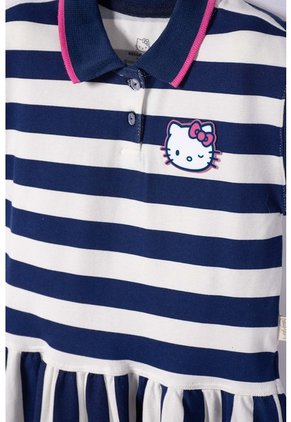Vestido De Hello Kitty Manga Corta Multicolor Para Niña 2T A 6T 5T