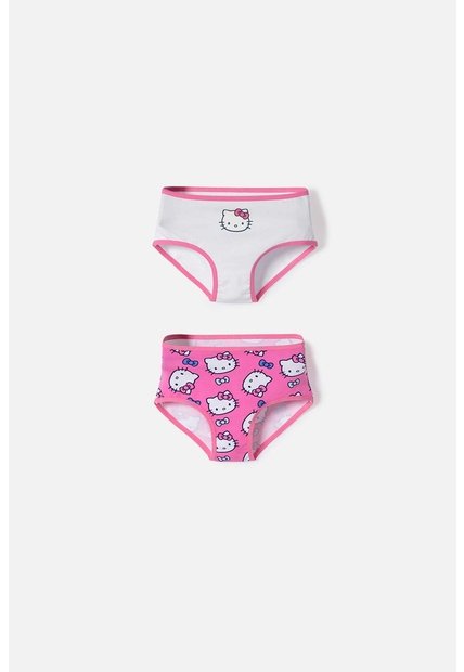 Pack X2 Panties De Hello Kitty Multicolor Para Niña 2T A 6T 5T