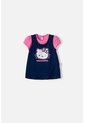 Vestido De Hello Kitty Manga Corta Azul Y Rosado Para Bebé Niña 18-24 de Hello Kitty