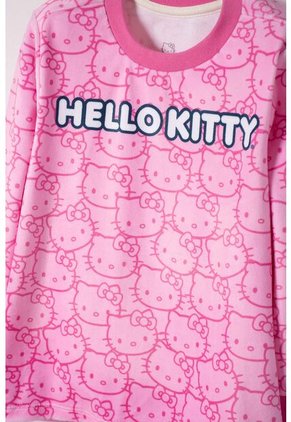 Pijama De Hello Kitty Pantalón Largo Rosado Para Niña 2T A 6T 2T