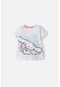 Camiseta De Cinnamoroll Manga Corta Blanco Para Niña 2T A 6T 4T de Hello Kitty