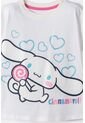 Camiseta De Cinnamoroll Manga Corta Blanco Para Niña 2T A 6T 4T de Hello Kitty