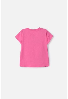 Camiseta De Hello Kitty Manga Corta Rosada Para Niña 2T A 6T 3T
