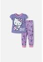 Pijama De Hello Kitty Morada Y Rosada De Pantalón Largo Para Niña 2T A 5T 3T de Hello Kitty