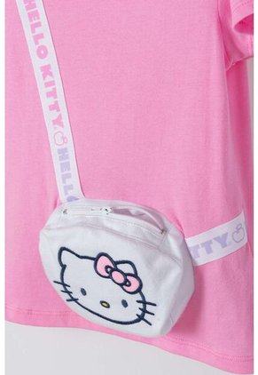 Camiseta De Hello Kitty Manga Corta Rosado Para Niña 2T A 5T 4T