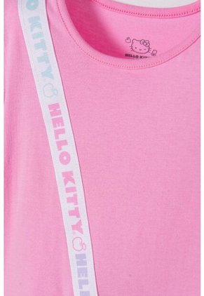 Camiseta De Hello Kitty Manga Corta Rosado Para Niña 2T A 5T 4T