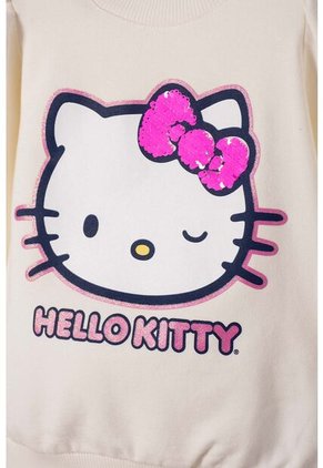 Buzo De Hello Kitty Cerrado Marfil Para Niña 2T A 6T 4T