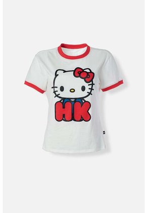 Camiseta De Hello Kitty Slim Fit Para Mujer L