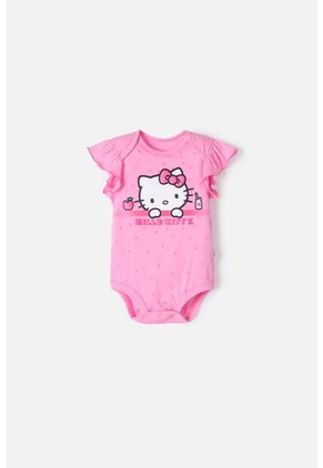 Body De Hello Kitty Manga Corta Rosado Para Bebé Niña 18-24