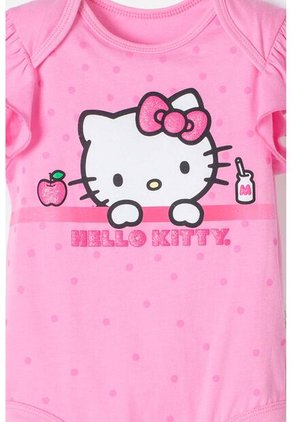 Body De Hello Kitty Manga Corta Rosado Para Bebé Niña 18-24