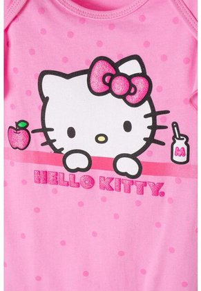 Body De Hello Kitty Manga Corta Rosado Para Bebé Niña 18-24