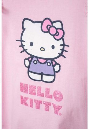 Camiseta De Hello Kitty Rosada Manga Larga Para Niña 2T A 5T 5T