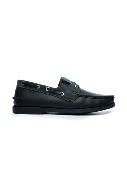 Zapato Hombre Mocasín Casual -Herreros- Apache Negro