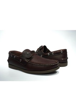 Zapato Hombre Mocasín Casual -Herreros- Apache Cascabel Coñac