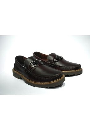 Zapato Hombre Mocasín Casual -Herreros- Apache H Coñac