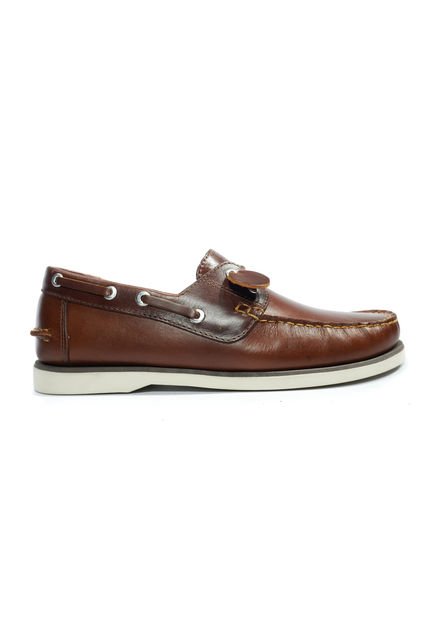 Zapato Hombre Mocasín Casual -Herreros- Apache Miel