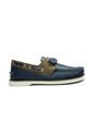 Zapato Hombre Mocasín Casual -Herreros- Apache  Azul*Bisont de Herreros