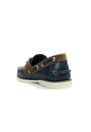Zapato Hombre Mocasín Casual -Herreros- Apache  Azul*Bisont