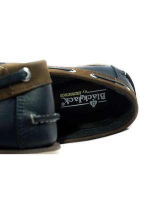 Zapato Hombre Mocasín Casual -Herreros- Apache  Azul*Bisont