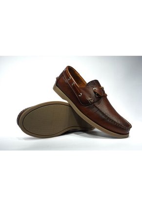 Zapato Hombre Mocasín Casual -Herreros- Apache Miel Espasolado