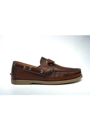 Zapato Hombre Mocasín Casual -Herreros- Apache Cascabel Miel Espasolado