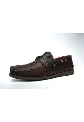 Zapato Hombre Mocasín Casual -Herreros- Apache Cascabel Coñac