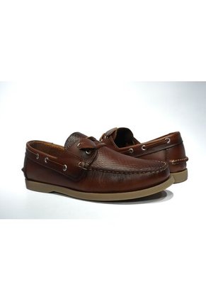 Zapato Hombre Mocasín Casual -Herreros- Apache Cascabel Miel Espasolado