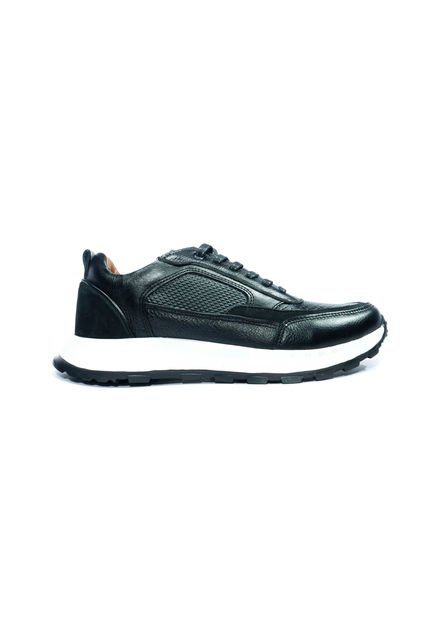 Tenis Hombre Casual -Herreros- Focux Negro
