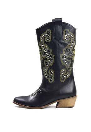 Bota Mujer Texana Negro Hers