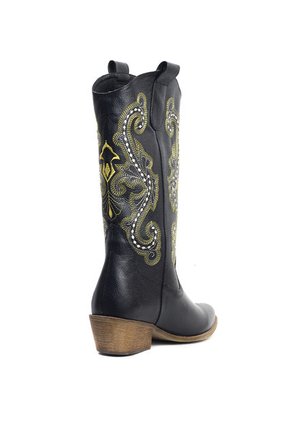 Bota Mujer Texana Negro Hers