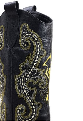 Bota Mujer Texana Negro Hers