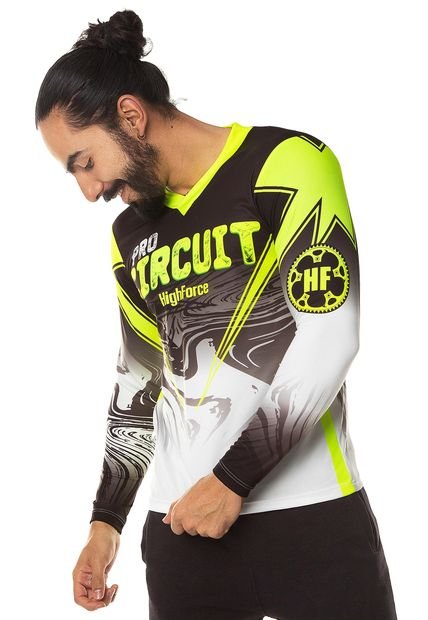 Buzo Amarillo Neón-Negro-Blanco HIGHFORCE