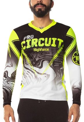 Buzo Amarillo Neón-Negro-Blanco HIGHFORCE