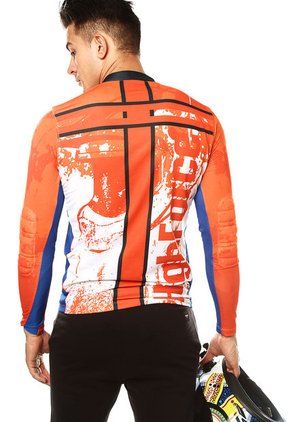 Buzo Naranja-Blanco-Azul Rey HIGHFORCE Hombre Enduro Ml Reino Un