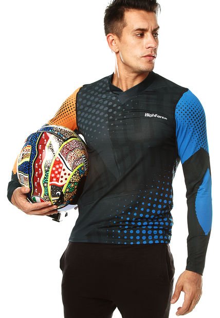 Buso Azul Grisáceo-Naranja HIGHFORCE Enduro Ml Star S