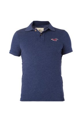 Camiseta Polo Hollister Azul Oscuro