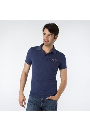 Camiseta Polo Hollister Azul Oscuro