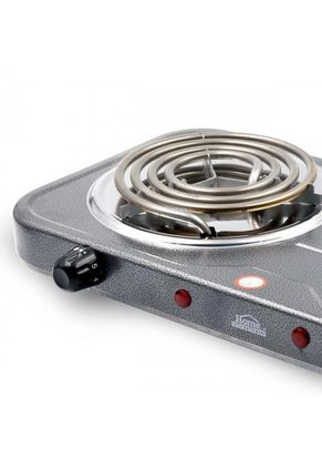 Estufa Eléctrica Gris Turquesa 2 Puestos Home Elements