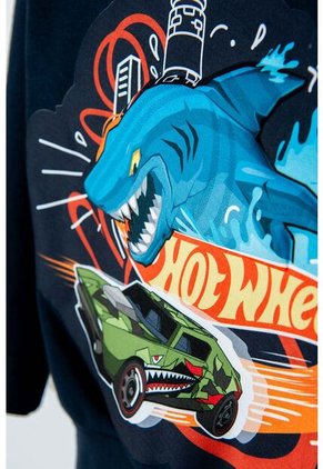 Buzo De Hot Wheels Azul Oscuro Cerrado Para Niño 2T A 5T 5T