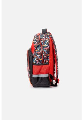 Morral De Hot Wheels 16.5"  Rojo Y Negro Para Niño U