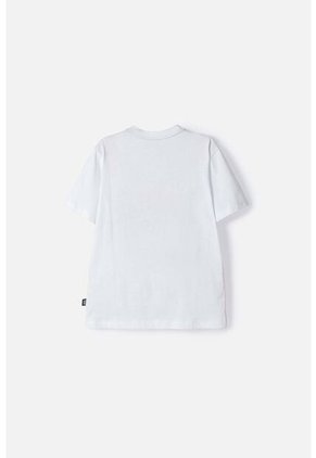 Camiseta De Hot Wheels Blanca Manga Corta Para Niño 12