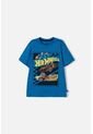 Camiseta De Hot Wheels Manga Corta Azul Para Niño 8 de Hot Wheels