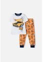 Pijama Hot Wheels Con Pantalón Largo Blanco Y Naranja Para Niño 2T A 6T 2T de Hot Wheels