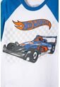 Camiseta De Hot Wheels Manga Corta Azul Y Blanco Para Niño 2T A 6T 2T de Hot Wheels