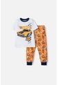 Pijama Hot Wheels Con Pantalón Largo Blanco Y Naranja Para Niño 2T A 6T 4T de Hot Wheels