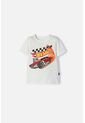 Camiseta Hot Wheels Manga Corta Marfil Para Niño 2T A 6T 4T de Hot Wheels